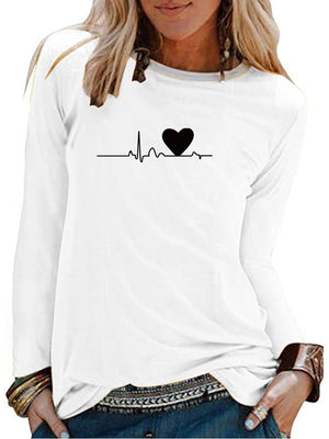 Printed Casual Long Sleeve T-Shirt