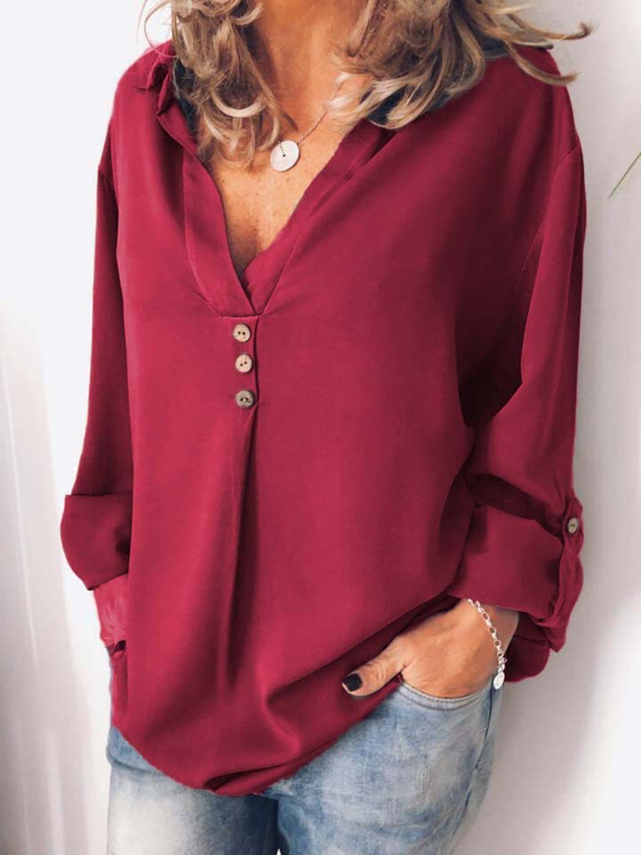 Loose Casual Daily Long Sleeve Shirt