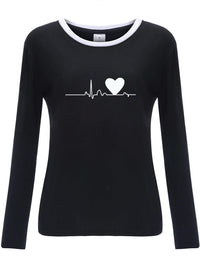 Printed Casual Long Sleeve T-Shirt