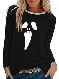 Graphic Print Casual Long-Sleeved T-Shirt