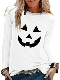 Printed Loose Casual Long Sleeve T-Shirt