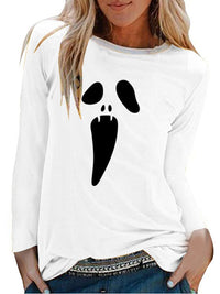 Graphic Print Casual Long-Sleeved T-Shirt