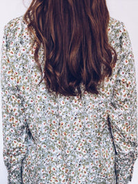 Fashion Long Sleeve Tops Floral Printed Shirt