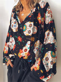 Casual Printed Long Sleeve Top