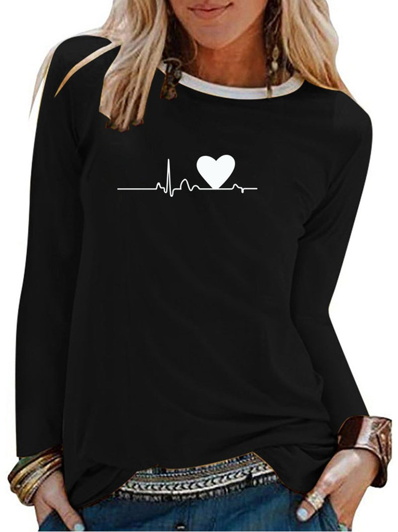 Printed Casual Long Sleeve T-Shirt