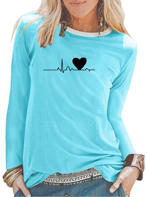 Printed Casual Long Sleeve T-Shirt