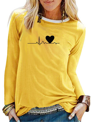 Printed Casual Long Sleeve T-Shirt